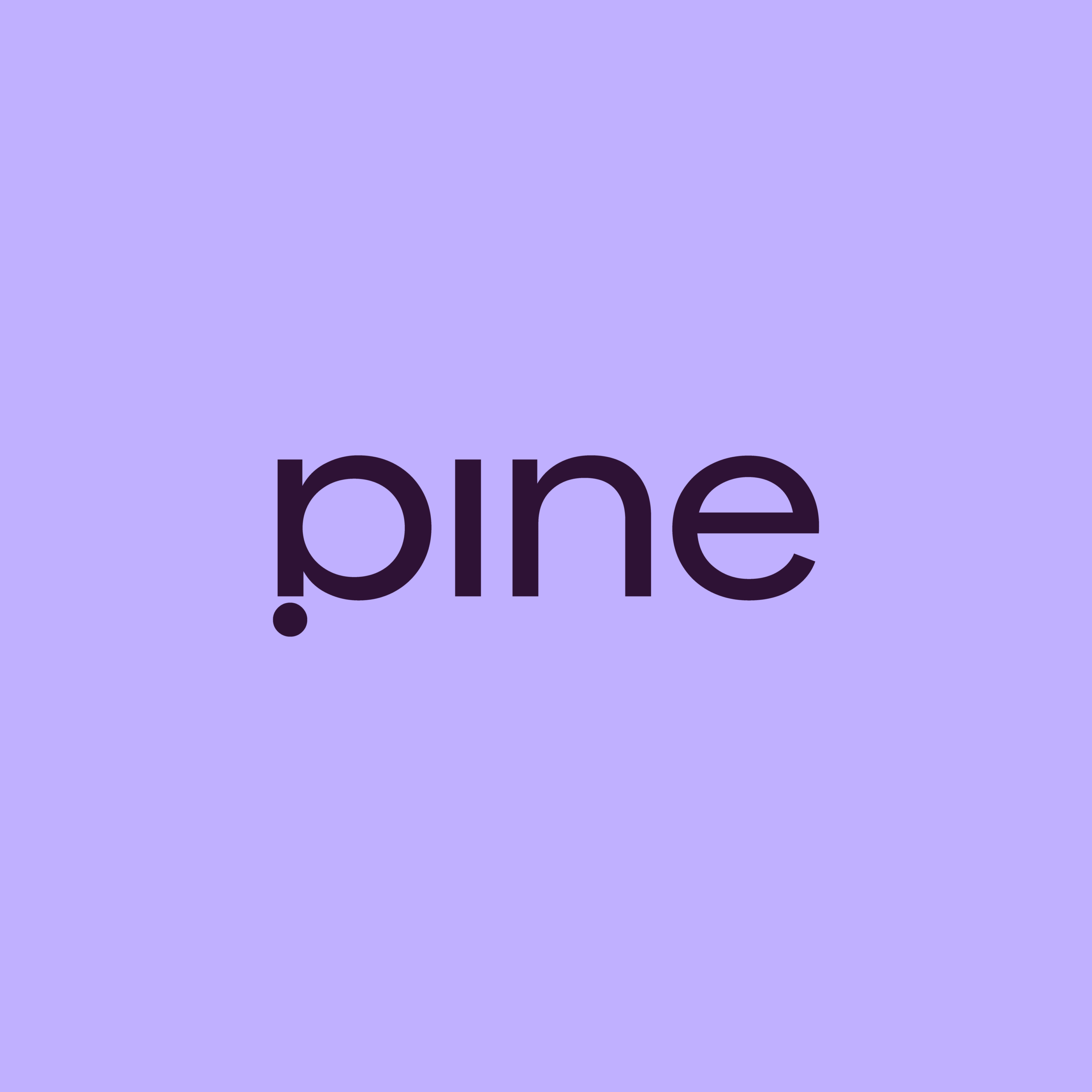 site institucional para empresa de conteúdo B2B - Logo Pine, com roxo e preto